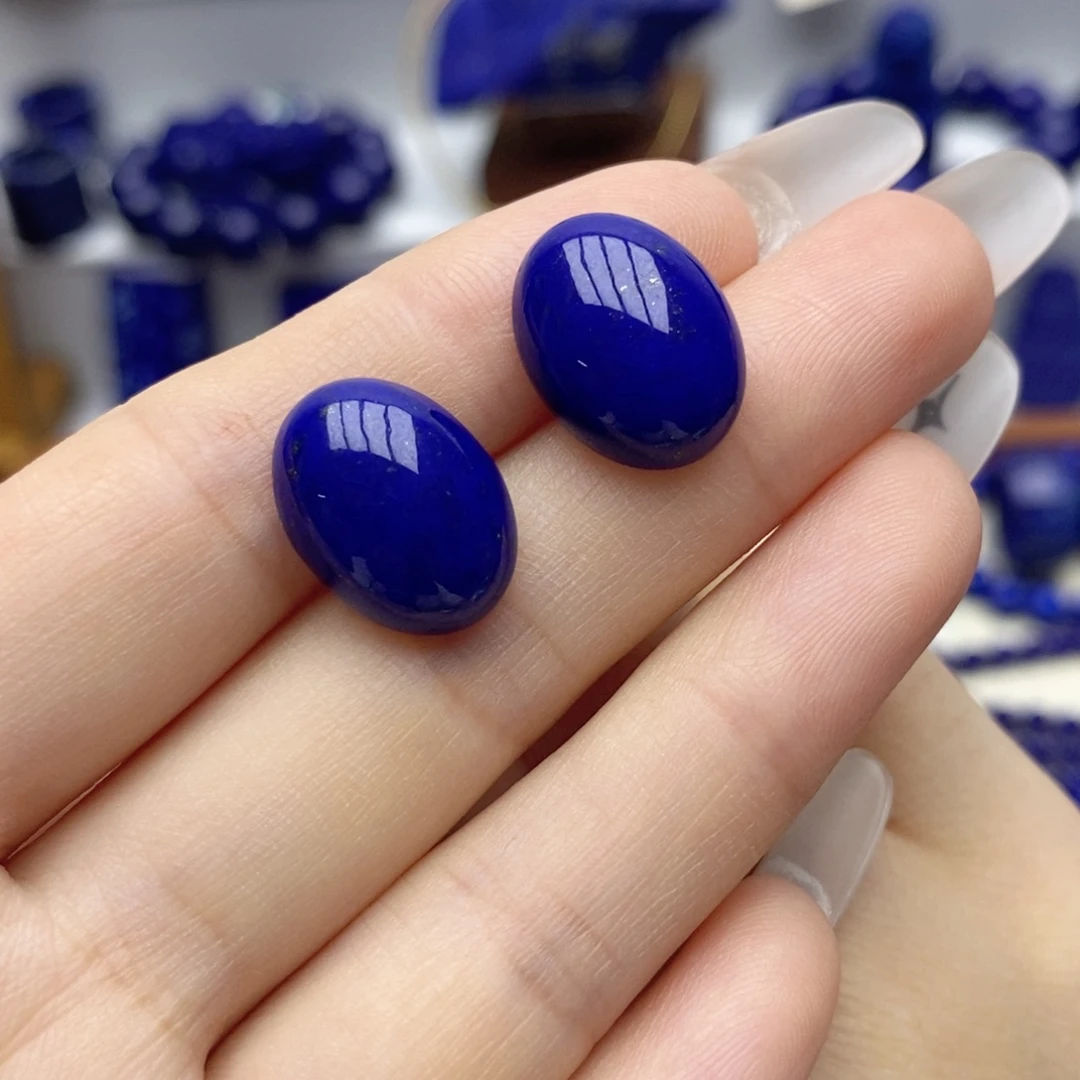 未镶嵌青金石耳饰