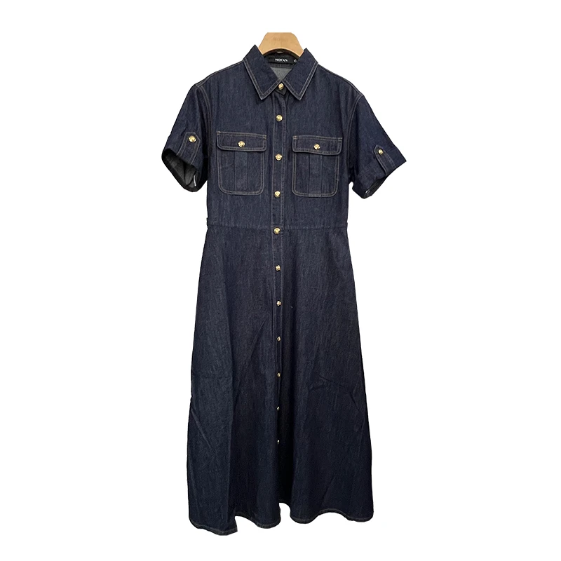 【小余专属】MOFAN摩凡夏季新款牛仔连衣裙MKL561652