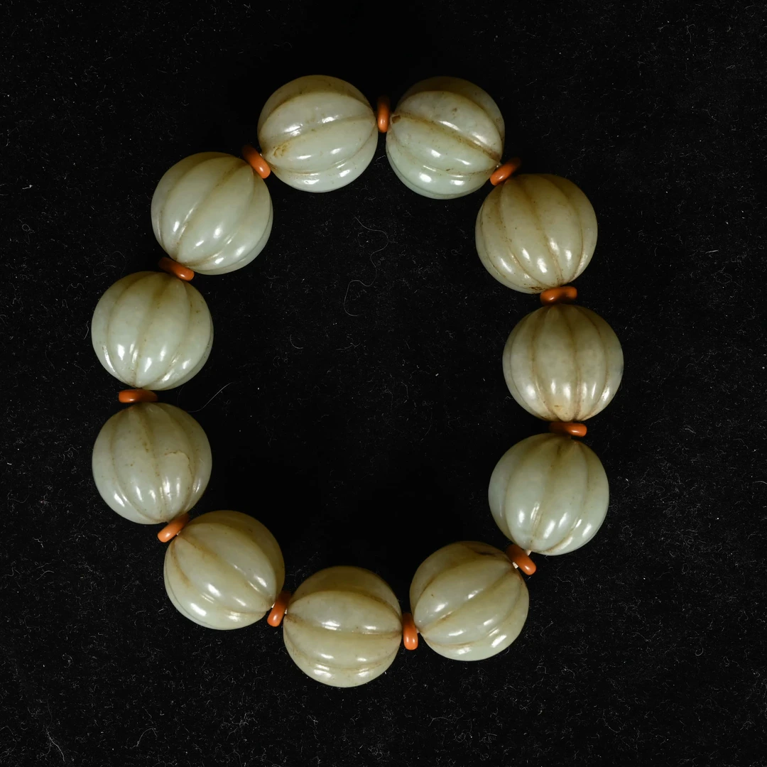 清代瓜棱珠手串/PF.09716/集萃斋