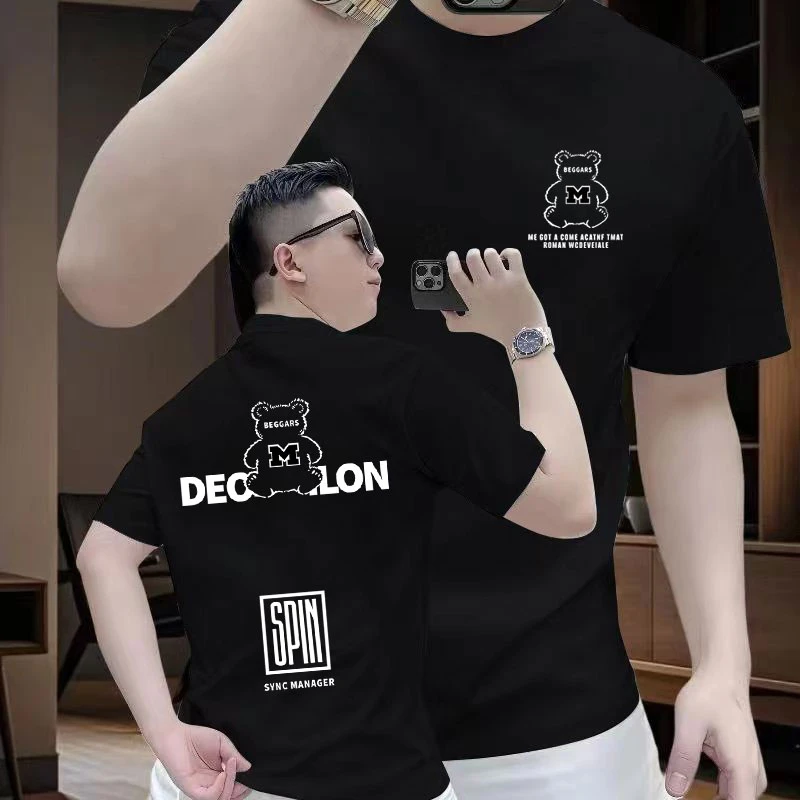 美式痞帅重磅纯棉短袖T恤青年男女款夏季ins潮牌街头宽松百搭上衣