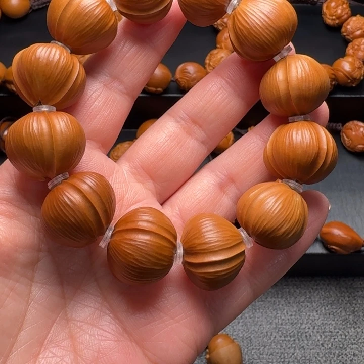 手串/手链橄榄核手工拉丝鲨鱼背