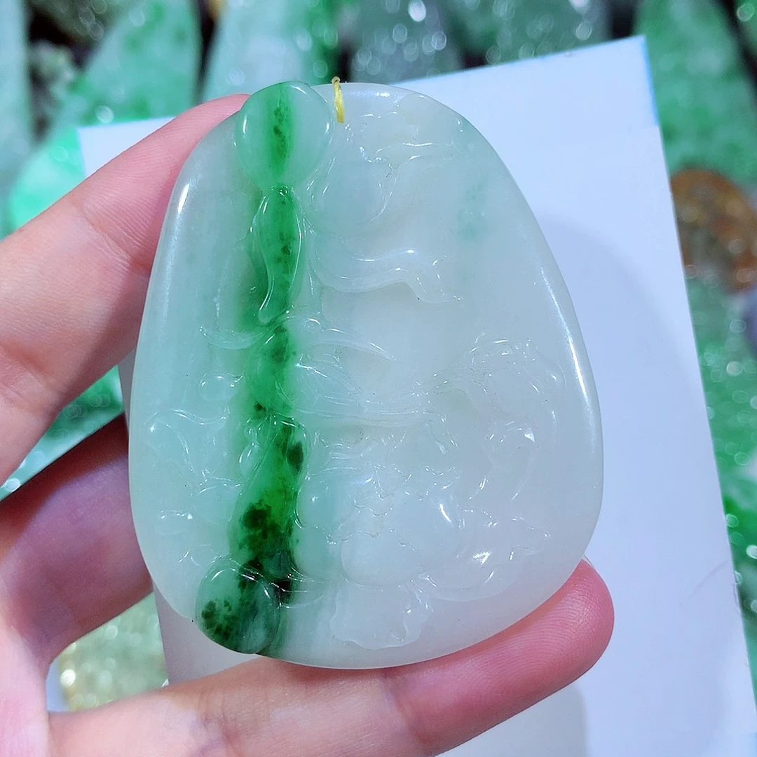 翡翠未镶嵌吊坠(不含链)