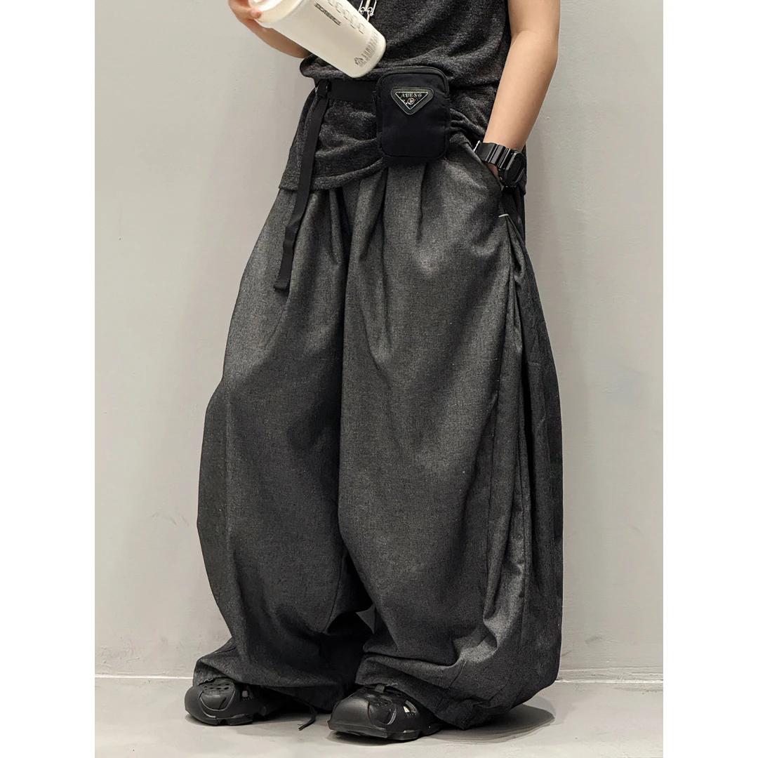 in 爱：bd25夏季男童设计师长裤儿童韩版宽松小众直筒防蚊裤180