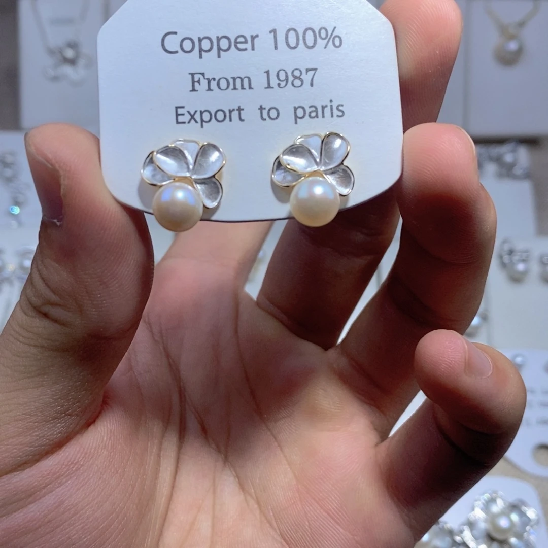 未镶嵌耳饰淡水珍珠