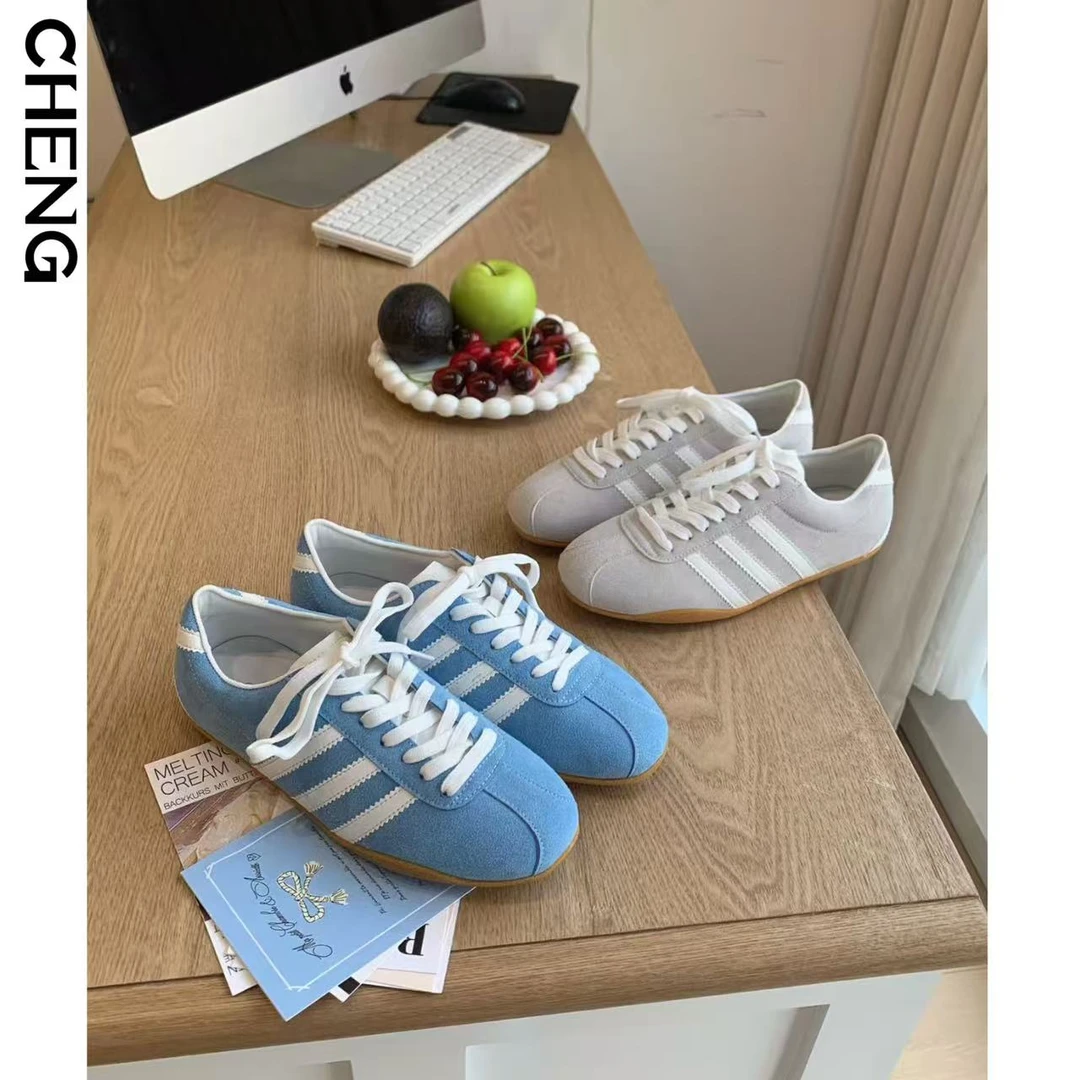 CHENG～文艺复兴软底25ss德训鞋/日常通勤休闲搭薄底真皮软面