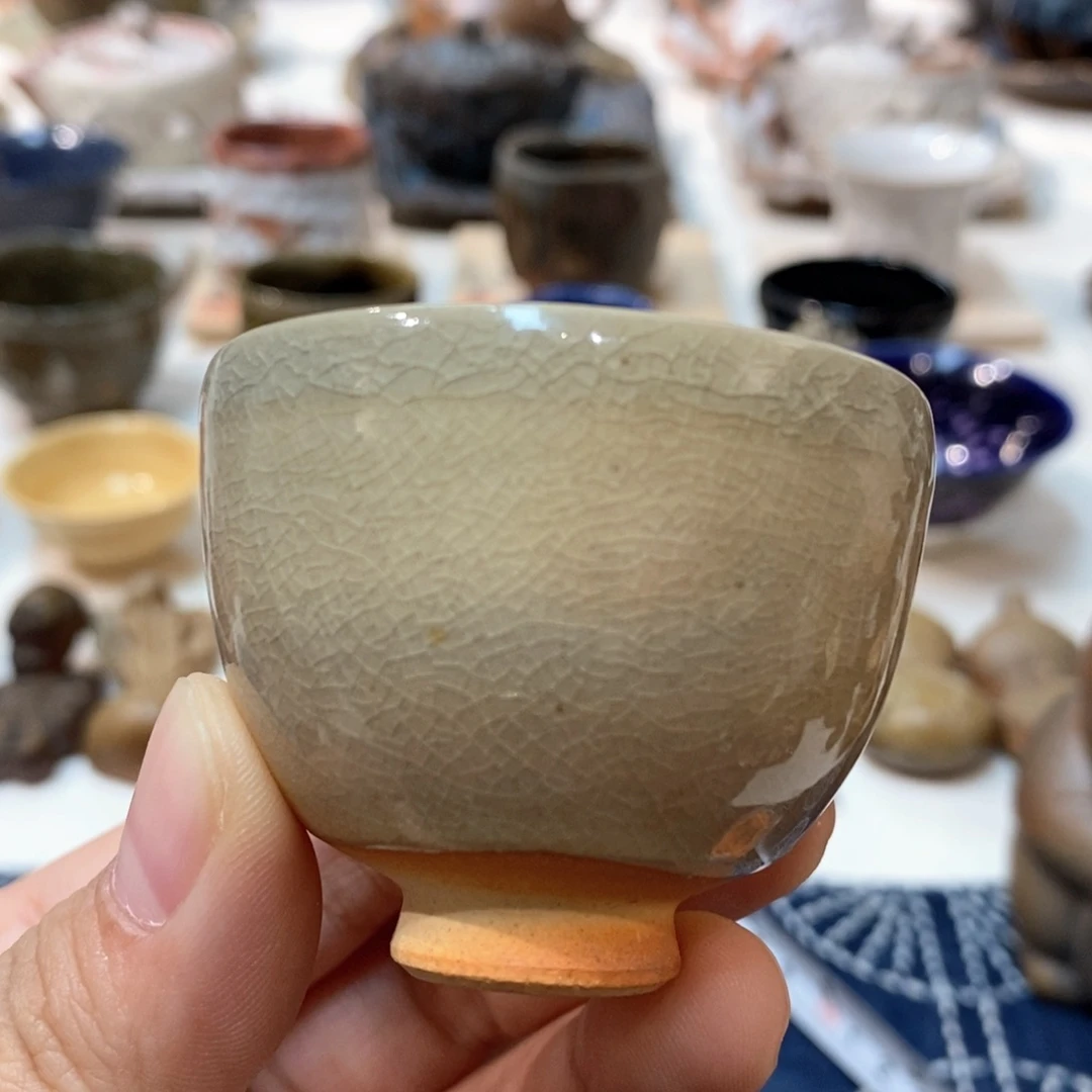 柴烧侘寂粗陶茶具