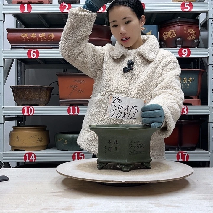 紫砂花盆紫砂花盆