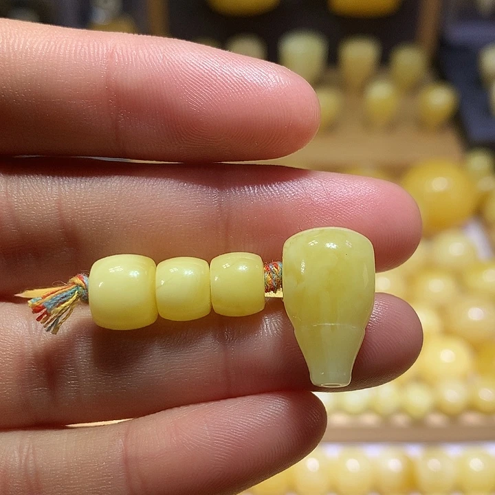 蜜蜡未镶嵌裸石天然俄料白花蜜蜡直切套装8-11+