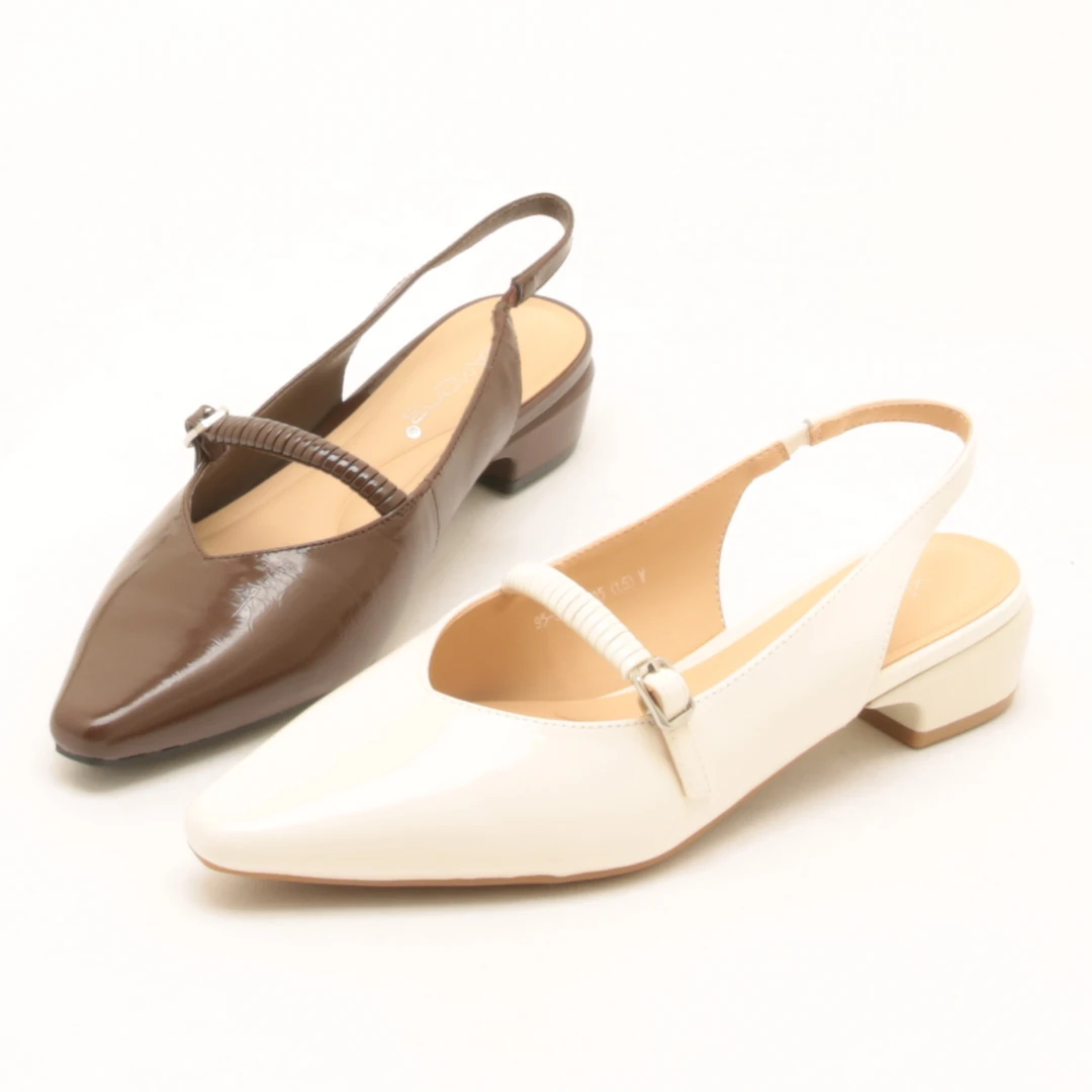 6548夏季新款法式真皮气质低跟凉鞋百搭时尚粗跟玛丽珍女鞋