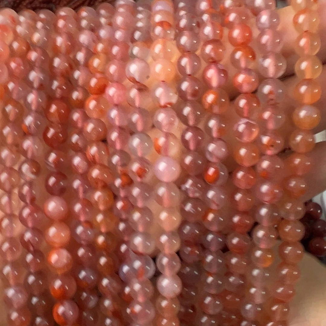 南红玛瑙未镶嵌手链冰飘卡6 随机一条