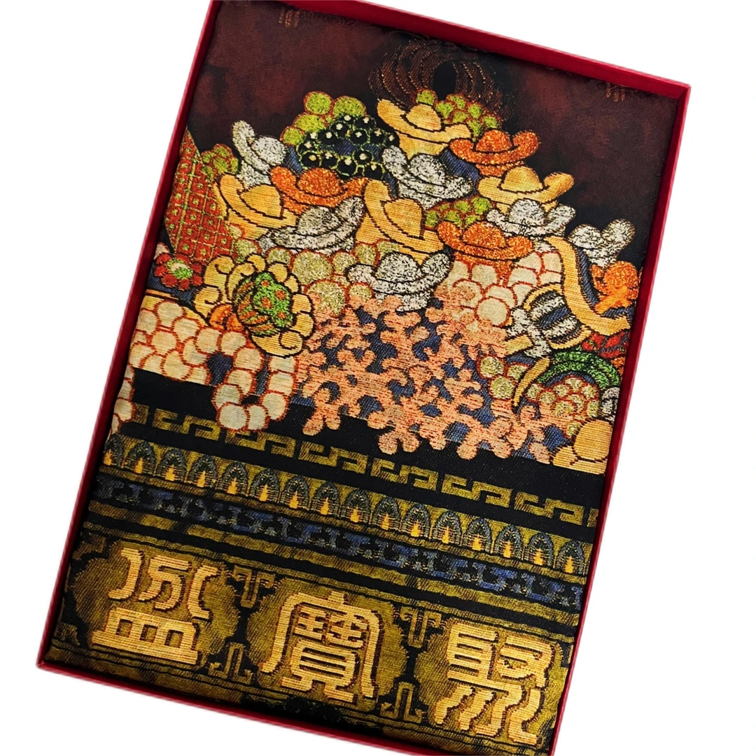 【聚宝盆】  龟裂纹 提花 镂空 香韵纱  180*70长巾