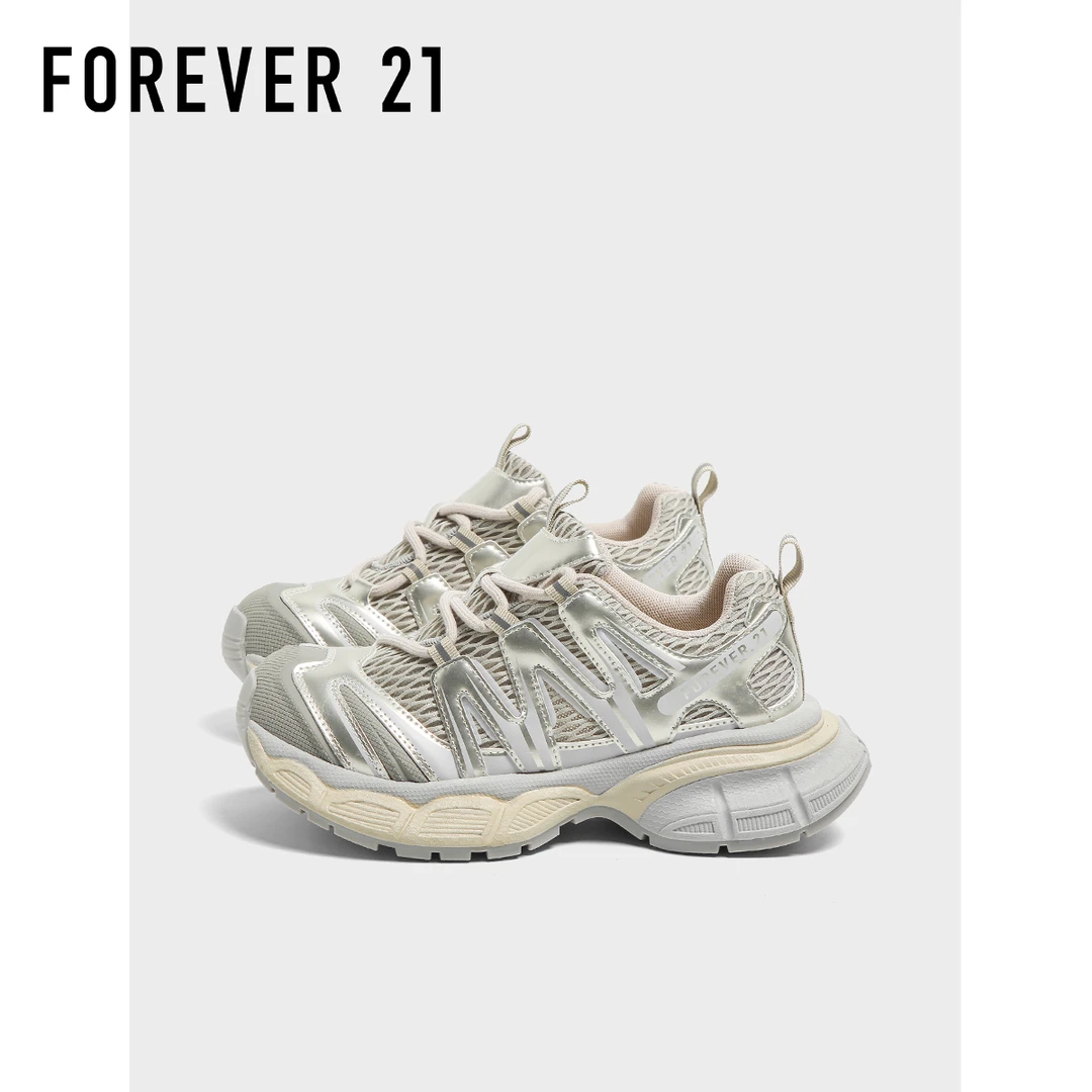 F21老爹鞋女2025秋款秋季软厚底增高轻便休闲撞色学生夏季运动鞋