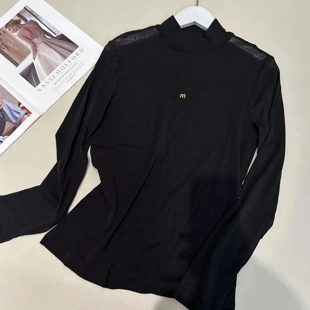 《优麦汇》Y5166早春圆领设计感时尚百搭长袖显瘦上衣款女