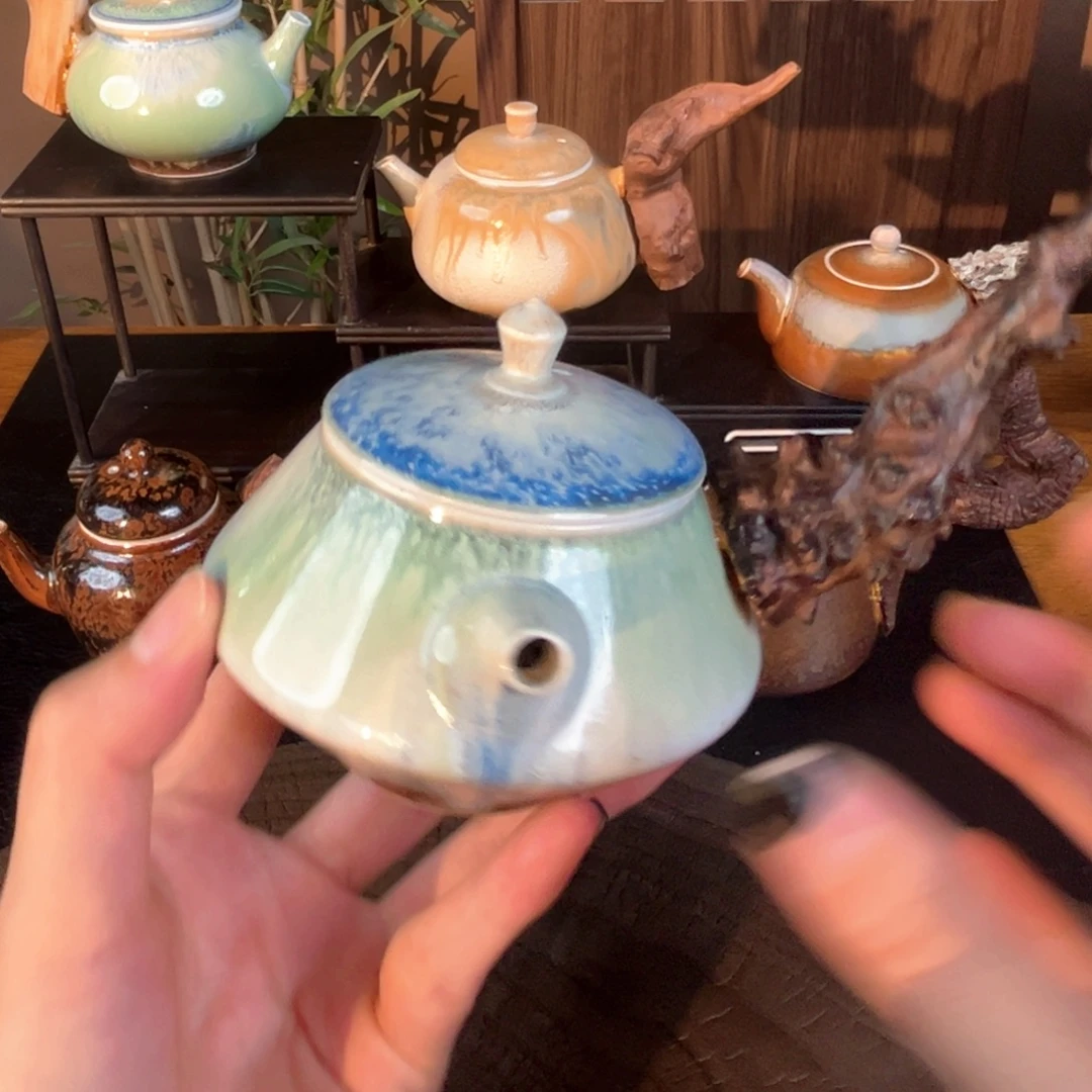 景德镇纯手工柴烧小壶