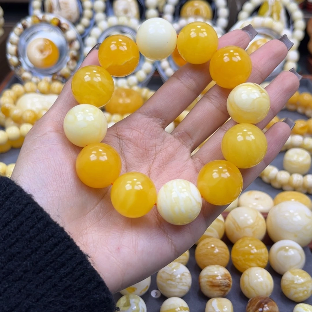 琥珀未镶嵌手串20+