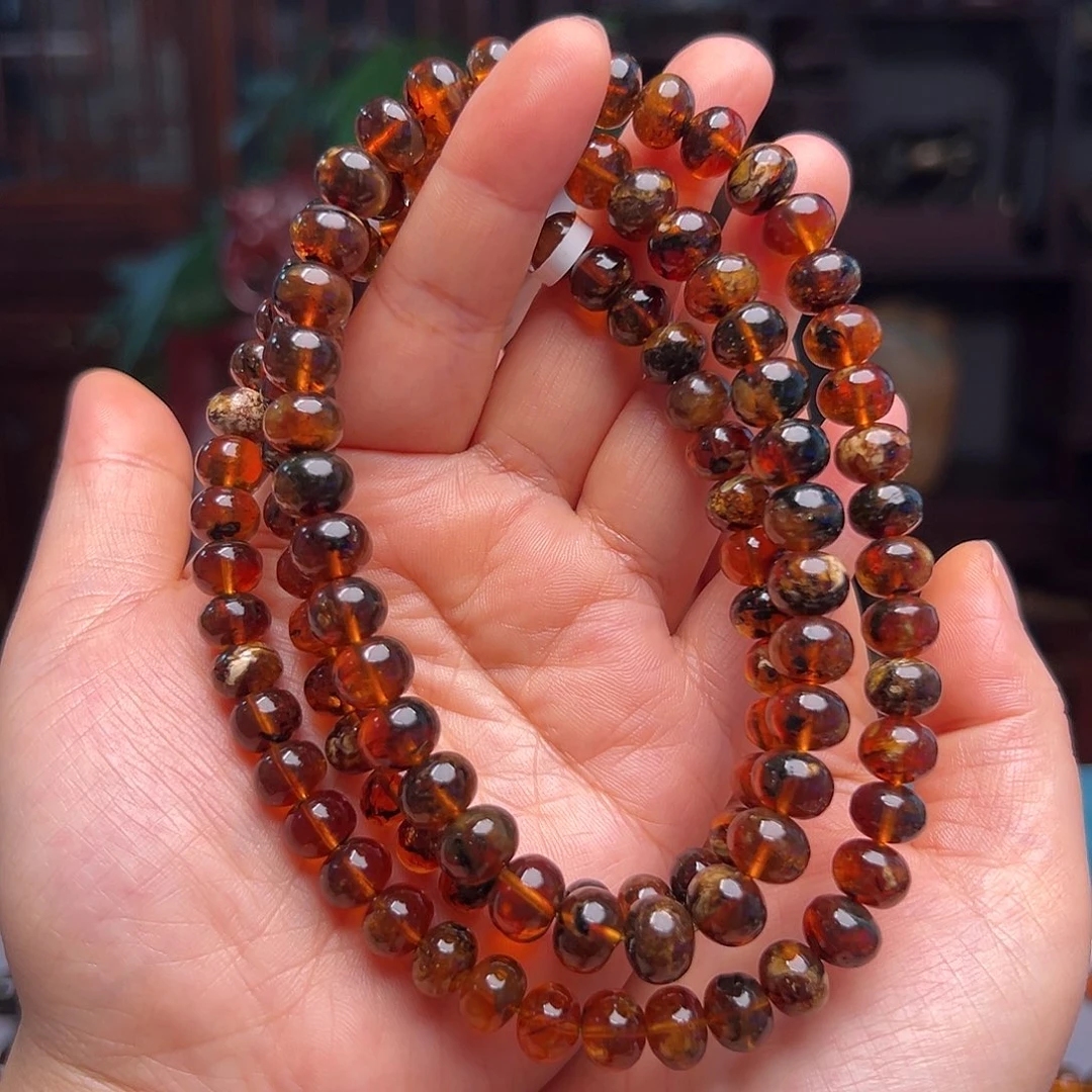 琥珀裸石未镶嵌抚顺琥珀20348。9m m