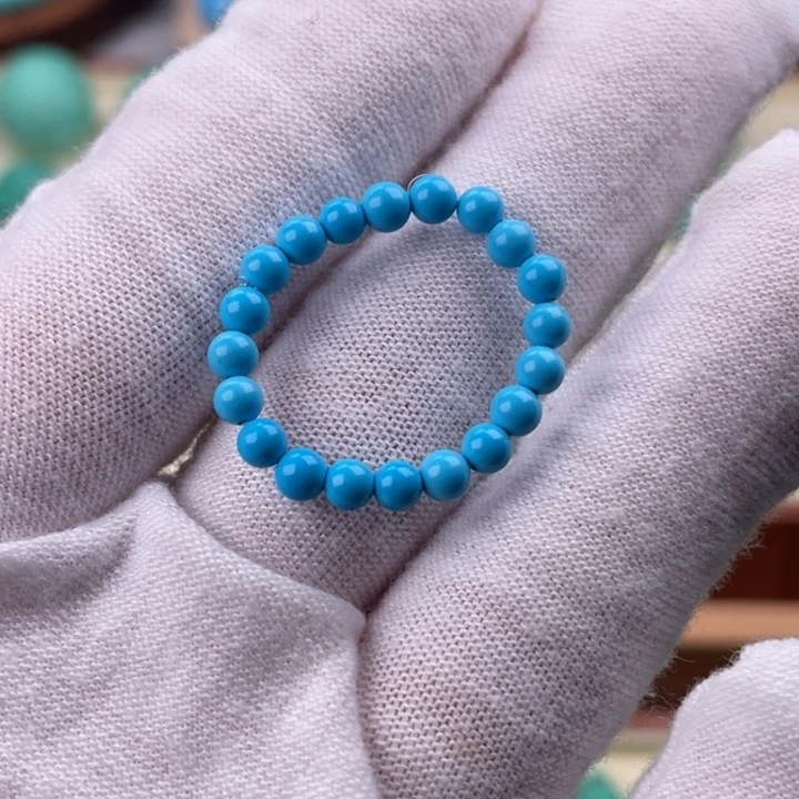 小***哥精品蓝色小戒圈卡3.5mm
