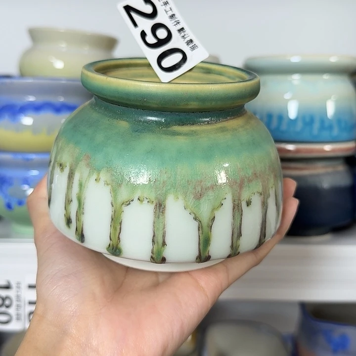 景德镇陶瓷盆 满30包邮 口7
