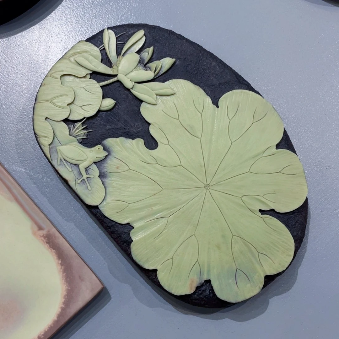 呱呱来财干泡紫袍玉带石