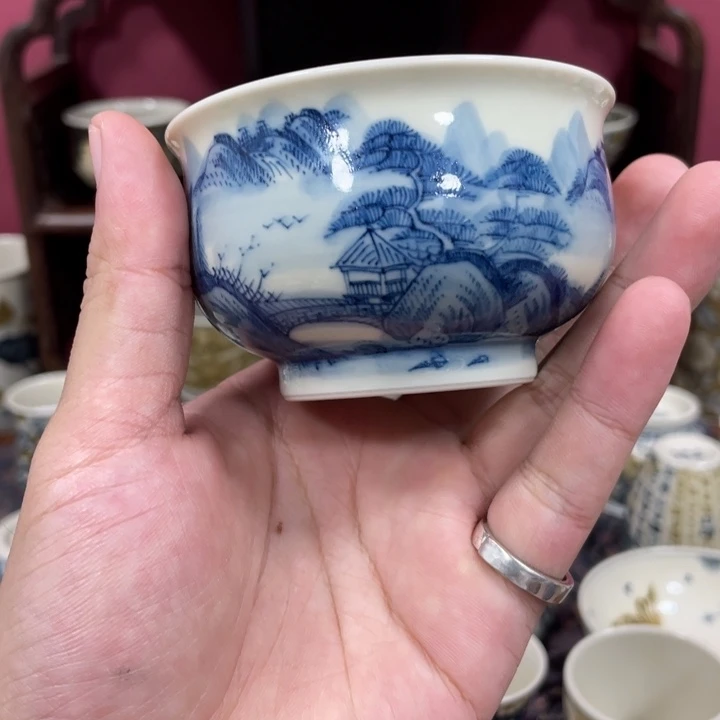摆件景德镇立勤堂老陶晚场
