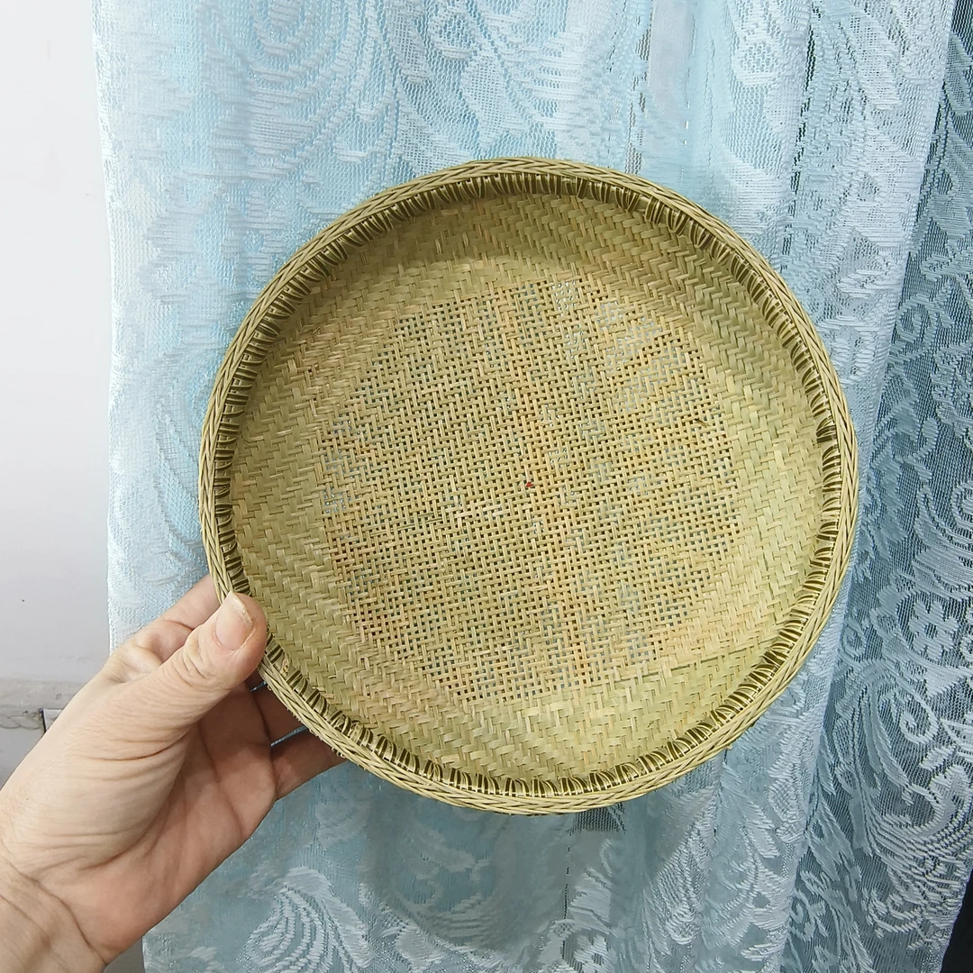 非遗手艺金竹精编小筛子，茶盘筛口径20厘米