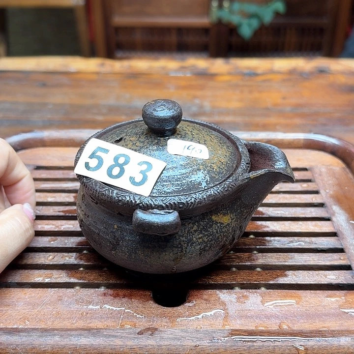 纯手工制作粗陶茶具