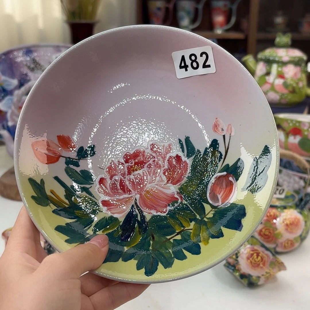 景德镇手绘高温釉下彩陶瓷茶具