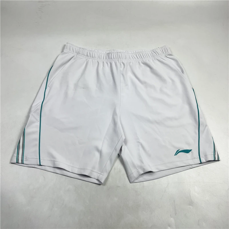 李宁男子羽毛球系列比赛短裤夏季弹力跑步训练运动裤AAPU123-B品