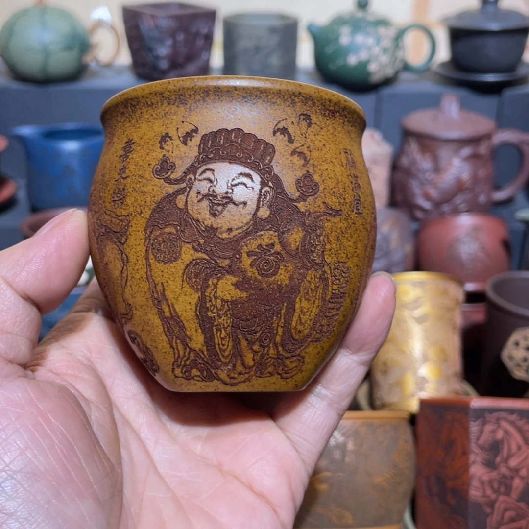 原矿紫砂手工主人杯