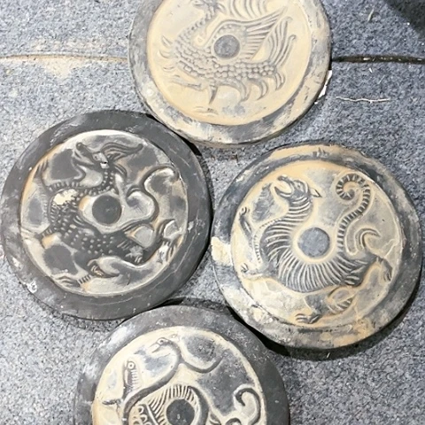 瓦当摆件摆件茶桌茶台陶瓷