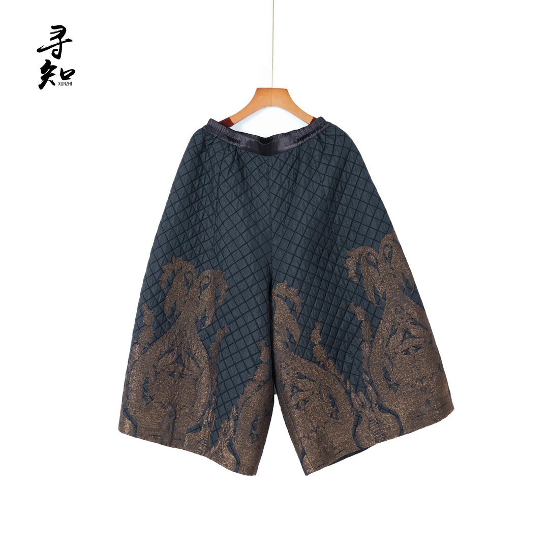 寻知·朱总原创设计XZK277J玄纹华章裤子