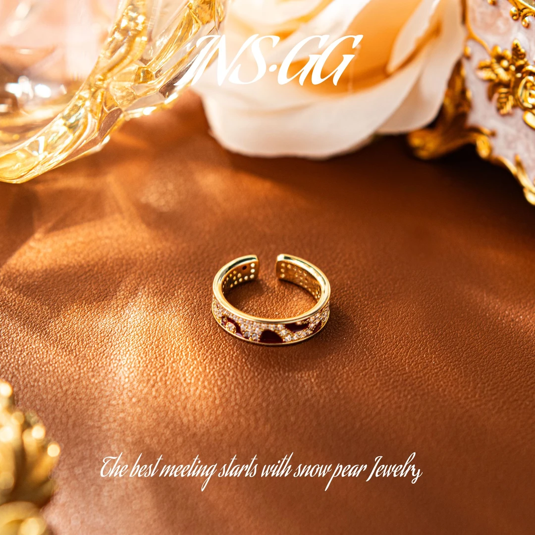 铜合金合成锆石戒指 【INS · GG】小众设计个性轻奢时尚戒指DJ285