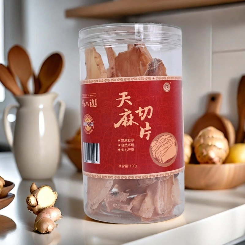 马小边天麻切片净含量100克