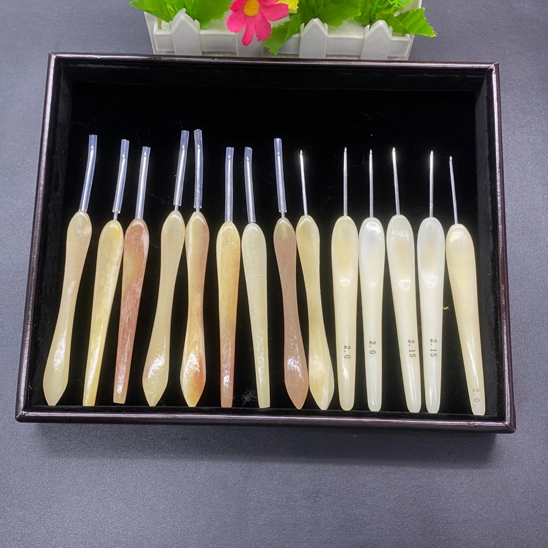 手工驼骨手柄钩针毛衣毛线编织工具打磨家用