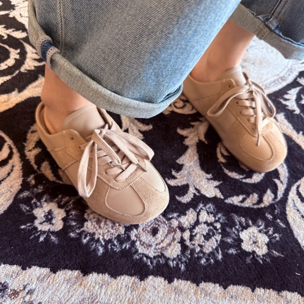 遇见·韩版复古慵懒风一脚蹬