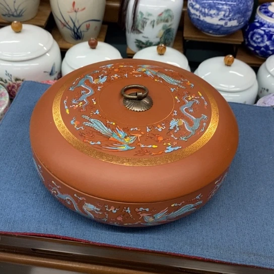瓷片陶瓷茶叶罐密封罐