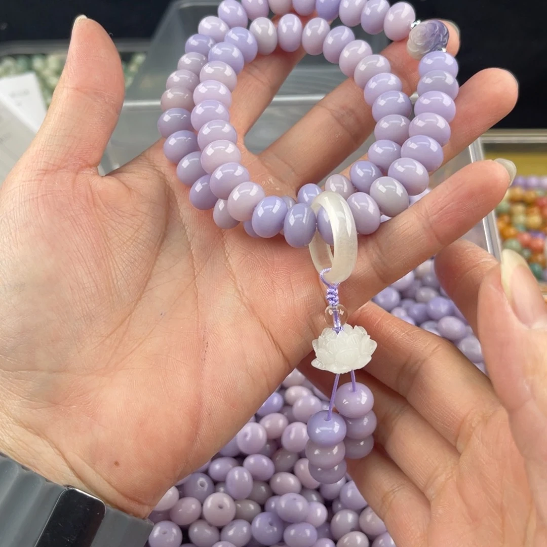 白玉菩提吊坠q11mm 100+20 紫
