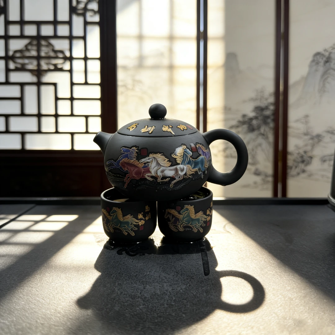 （弟弟专用2）250ml马到成功变色西施1壶2杯