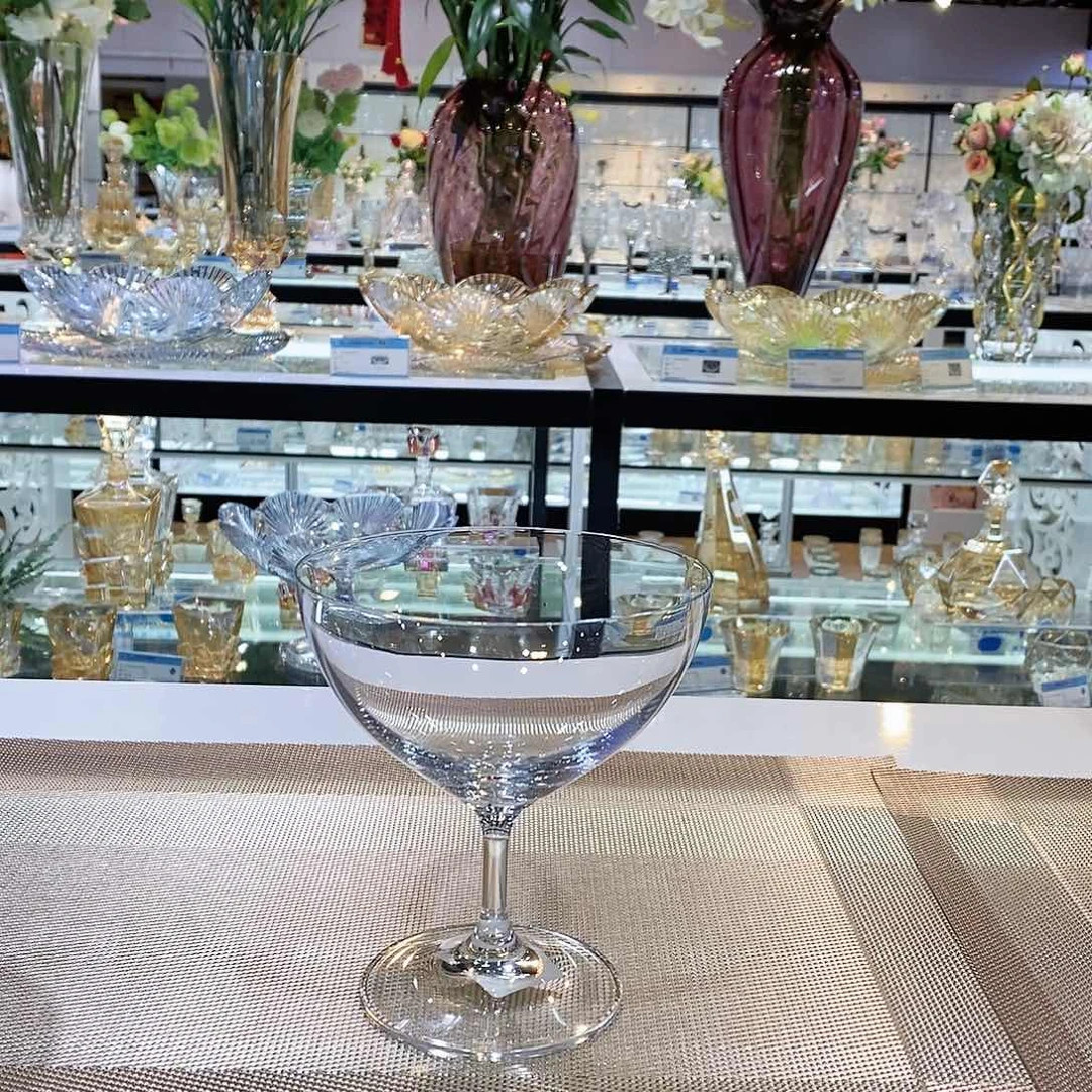 水晶玻璃无手柄款甜品杯