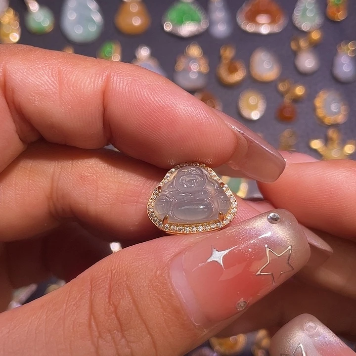 翡翠银S925镶嵌颈饰