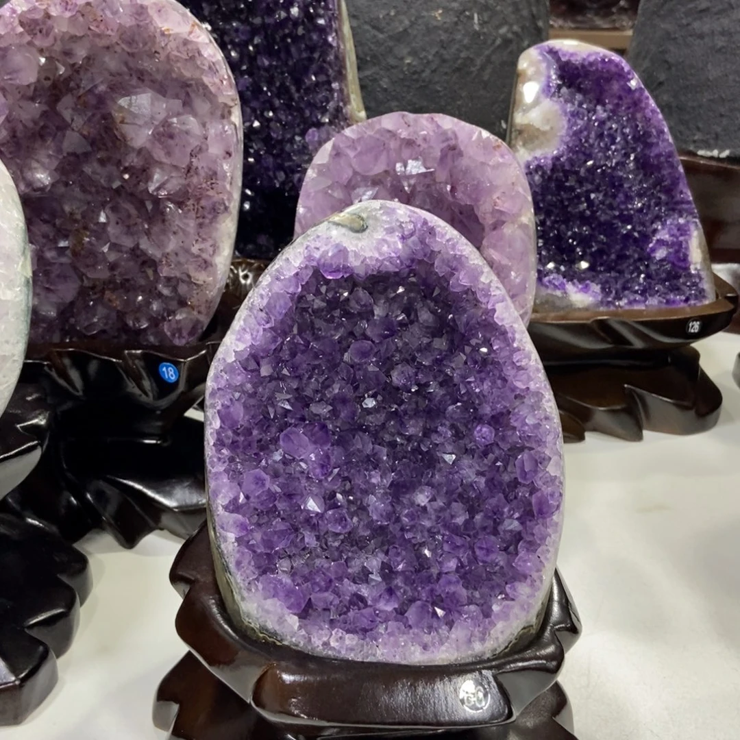 未镶嵌摆件紫晶水晶