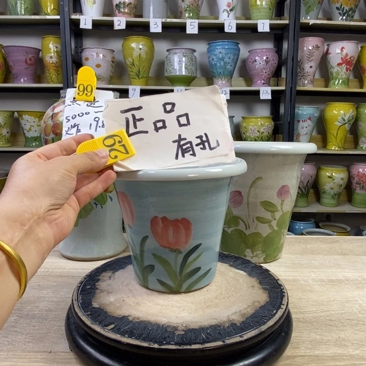 景德镇高温陶瓷花盆