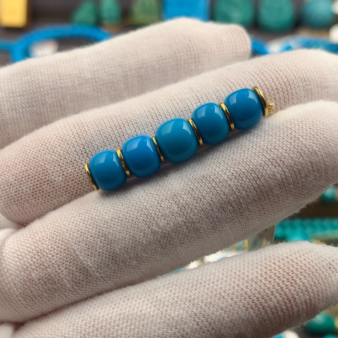 绿松石未镶嵌绿松石6+7mm