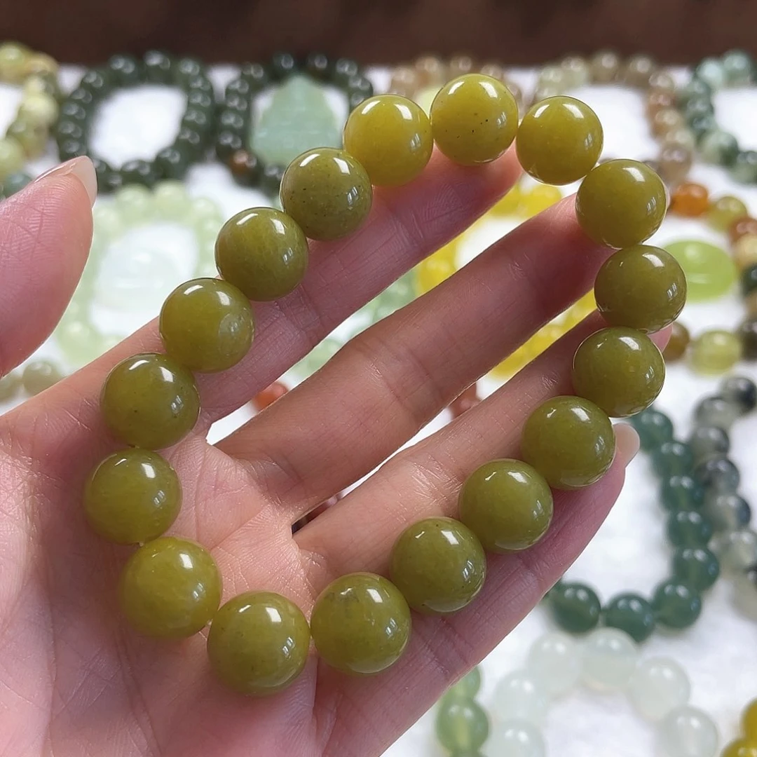 未镶嵌蛇纹石玉手串