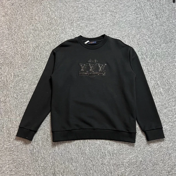 未使用 LouisVuitton/路易威登 黑耀石水钻卫衣/L XL/全新未使用