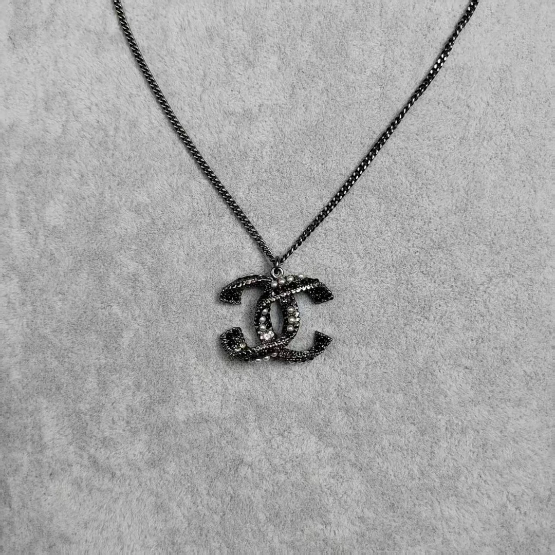 99新 Chanel/香奈儿 香奈儿合金项链银色/盒