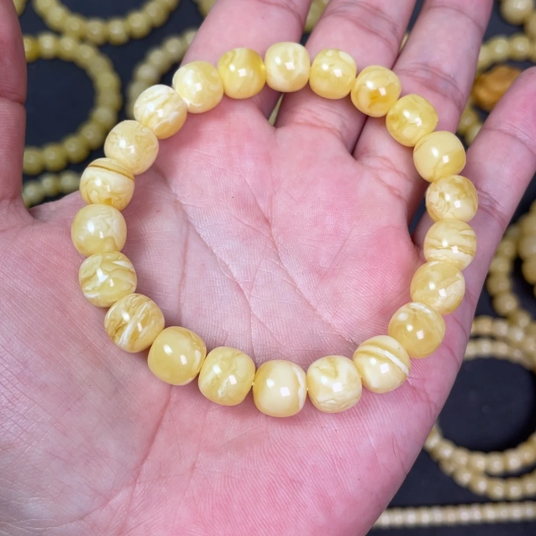 裸石蜜蜡未镶嵌蜜蜡手串10mm