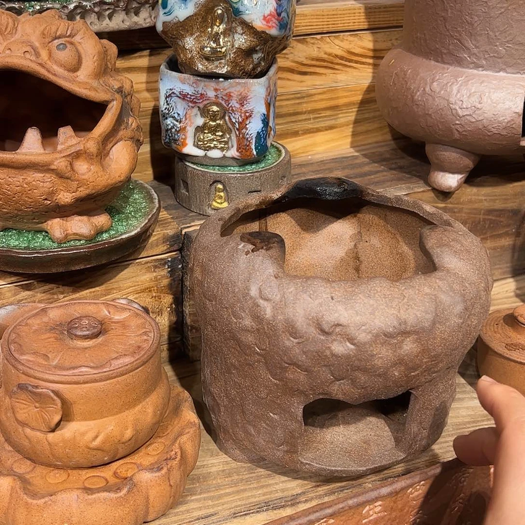 粗陶老岩泥系列茶具茶器