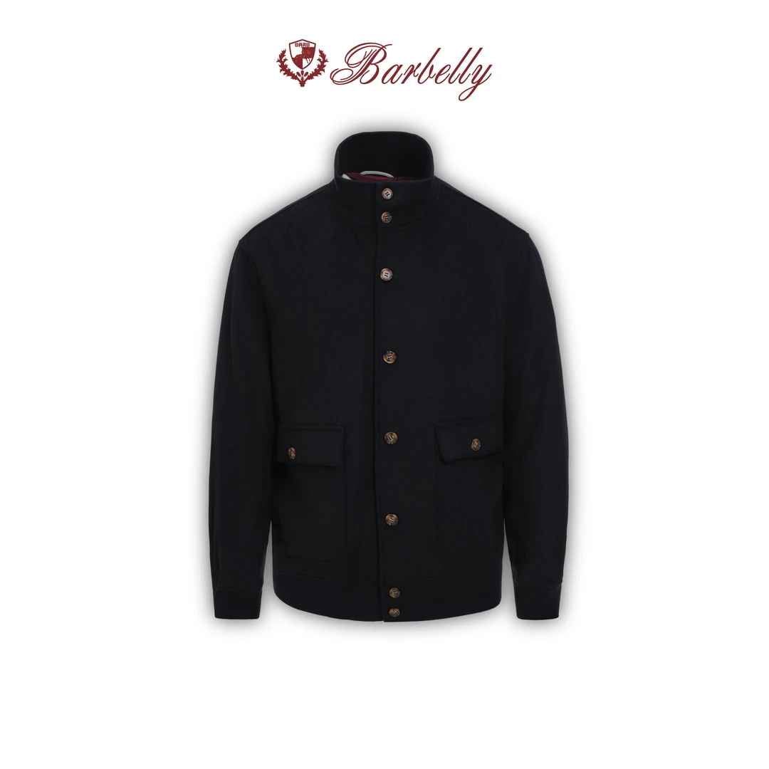 Barbelly娜先生【秋冬季重磅新品】绵羊毛混纺简约夹克SN80367