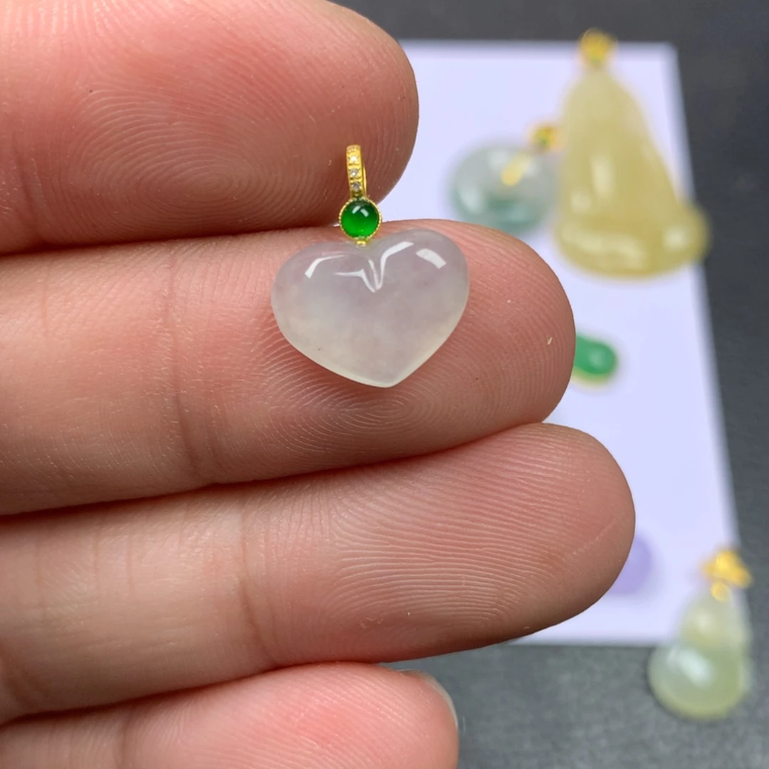 【闪购商品】颈饰18K金镶嵌翡翠翡翠